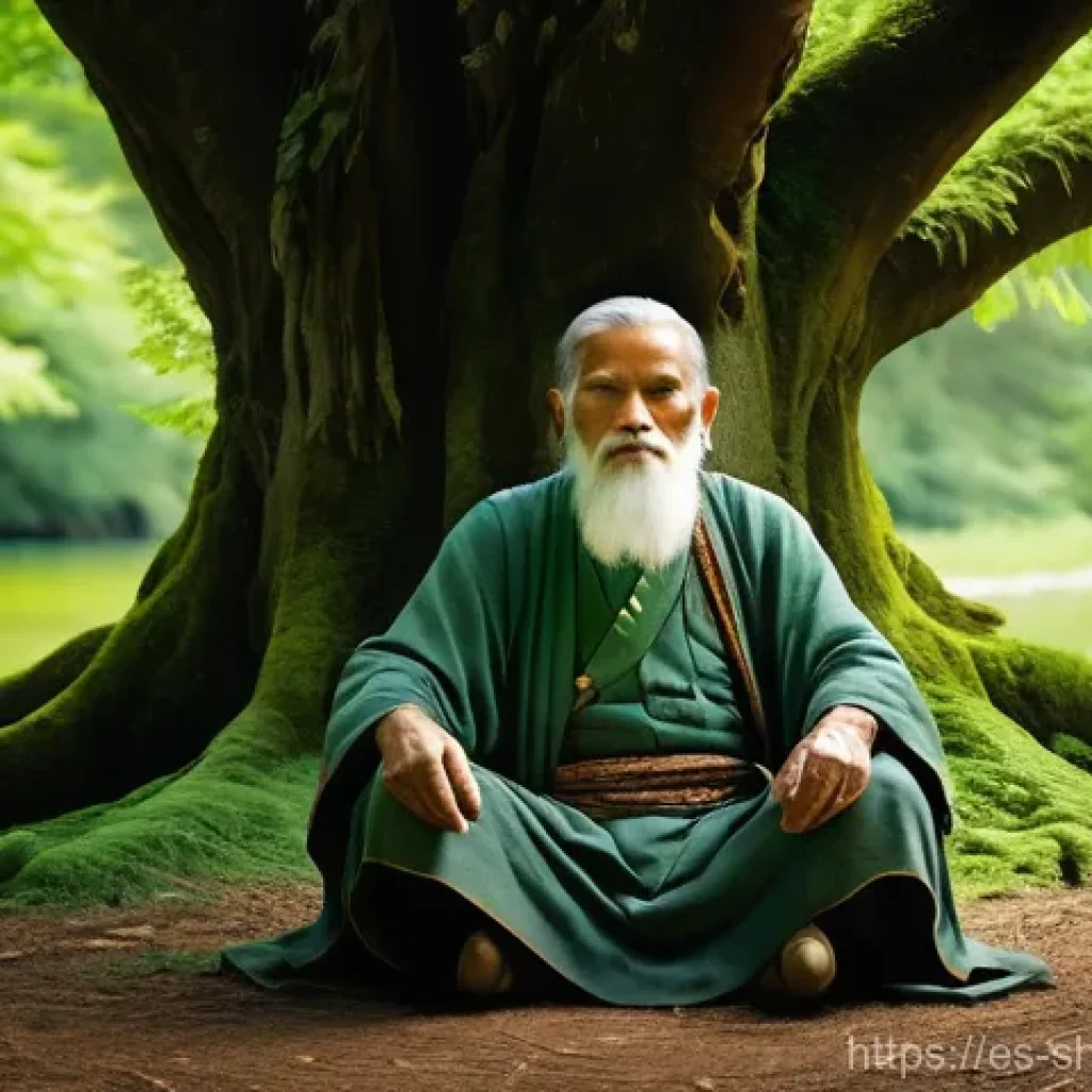 무속인과의 인터뷰 - **Prompt 1: The Wise Shaman in Ancient Woods**
"A wise, elderly shaman, with a serene and contem...
